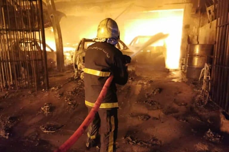 حريق الوداي الكبير في سلطنة عمان watanserb.com