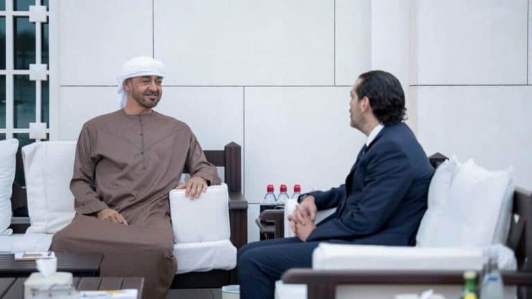 محمد بن زايد و سعد الحريري watanserb.com