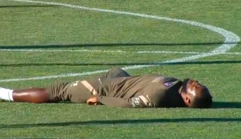 سقوط ديمبيلي في مران التدريب الجماعي والطاقم ينقذه watanserb.com