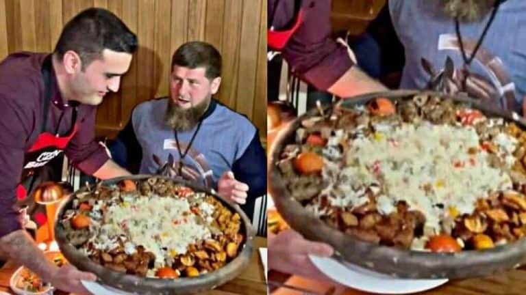 الشيف التركي بوراك كاد يحرق الرئيس الشيشاني رمضان قديروف! الشيف التركي بوراك والرئيس الشيشاني رمضان قديروف watanserb.com