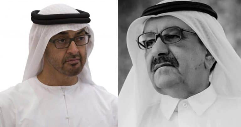 محمد بن زايد نعى حمدان بن راشد حيث كانت علاقة الاخير ممتازة مع قطر watanserb.com