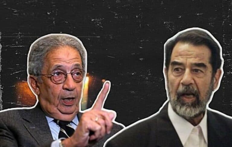 عمرو موسى قال في كتابه سنوات الجامعة العربية انه صرخ بوجه صدام اثناء اقناعه عودة مفتشي الأسلحة watanserb.com