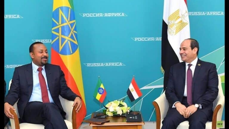 آبي احمد وعبدالفتاح السيسي watanserb.com