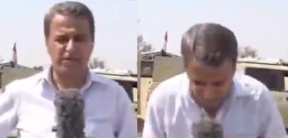 مدير مكتب الجزيرة في العراق ينهار على الهواء