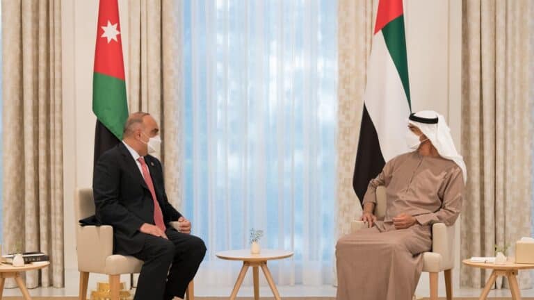 بشر الخصاونة ومحمد بن زايد watanserb.com