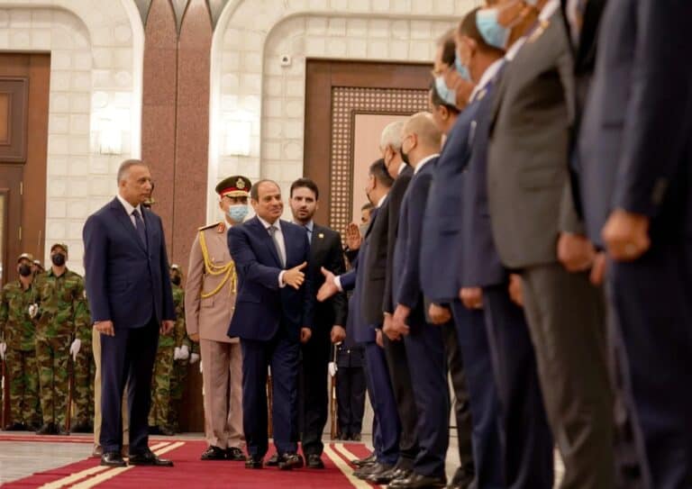 عبدالفتاح السيسي في بغداد watanserb.com