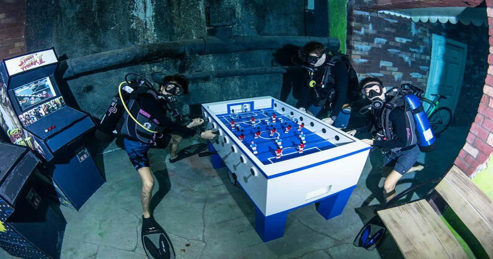 “ديب دايف دبي” أعمق حوض للغوض في العالم (شاهد) أعمق حوض للغوص watanserb.com