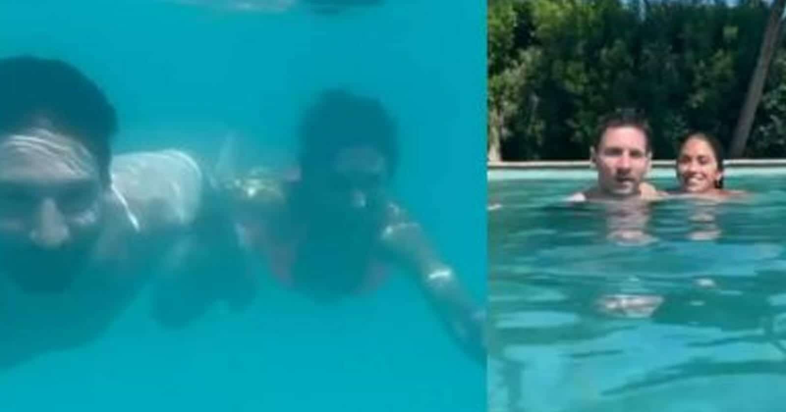 شاهد ميسي وهو يغوص تحت الماء ويقُبّل زوجته عارضة الأزياء أنتونيلا روكوزو ميسي يقُبّل زوجته تحت الماء watanserb.com
