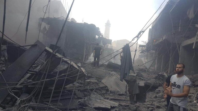 انفجار في أسواق غزة watanserb.com