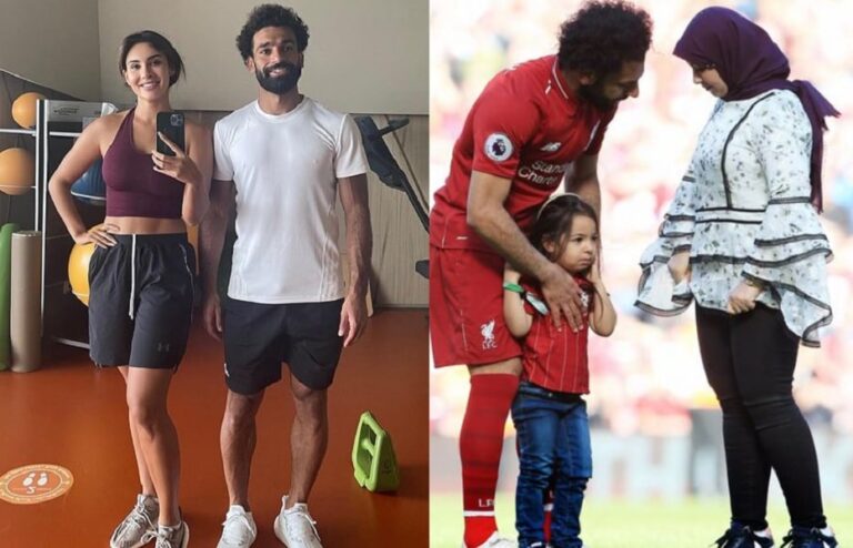 محمد صلاح مع الممثلة البريطانية الهندية ديانا اوبال في الجيم watanserb.com