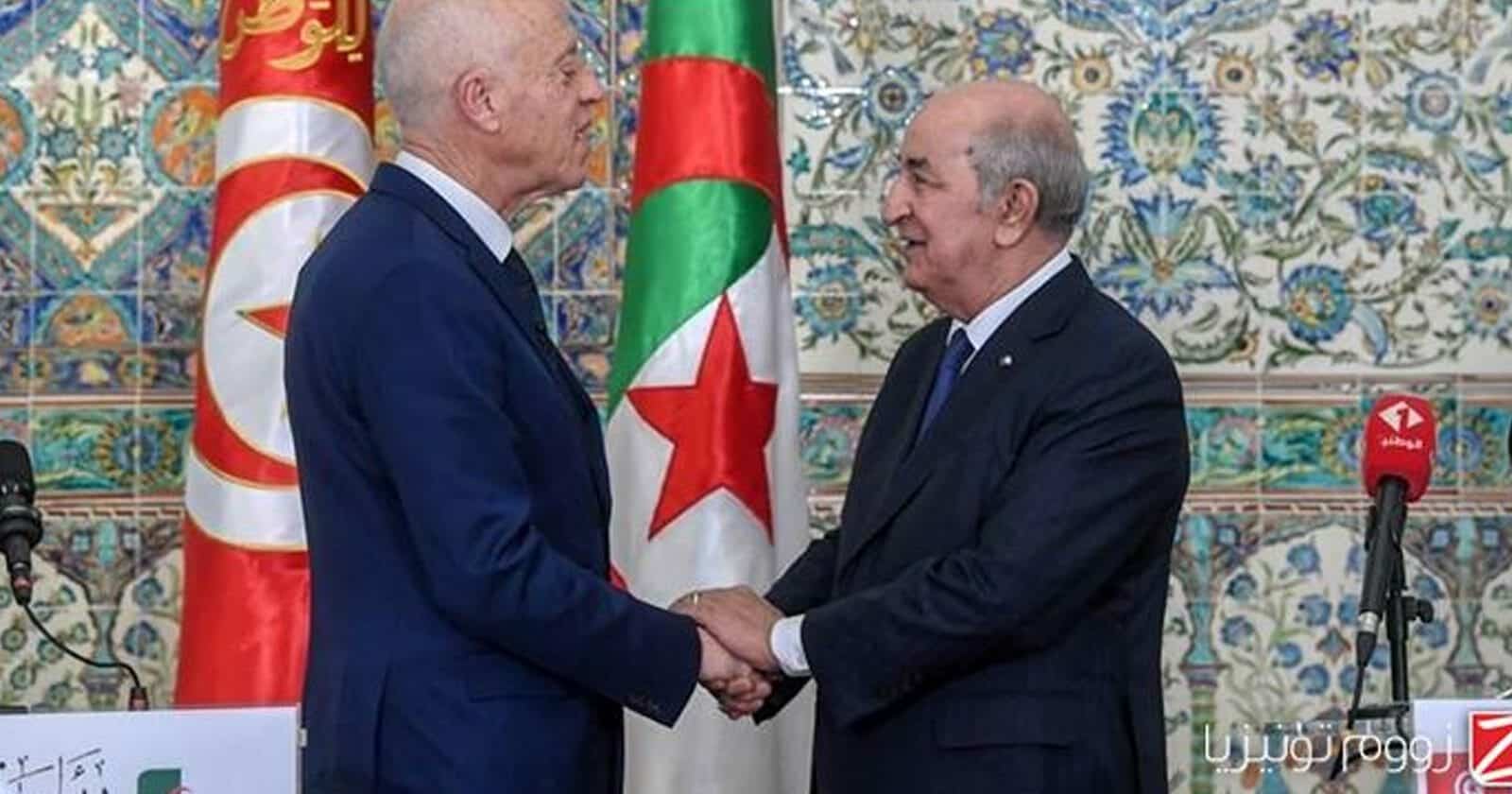 الرئيس الجزائري: قيس سعيد أبلغني أموراً لا يمكن البوح بها قيس سعيد والرئيس الجزائري watanserb.com