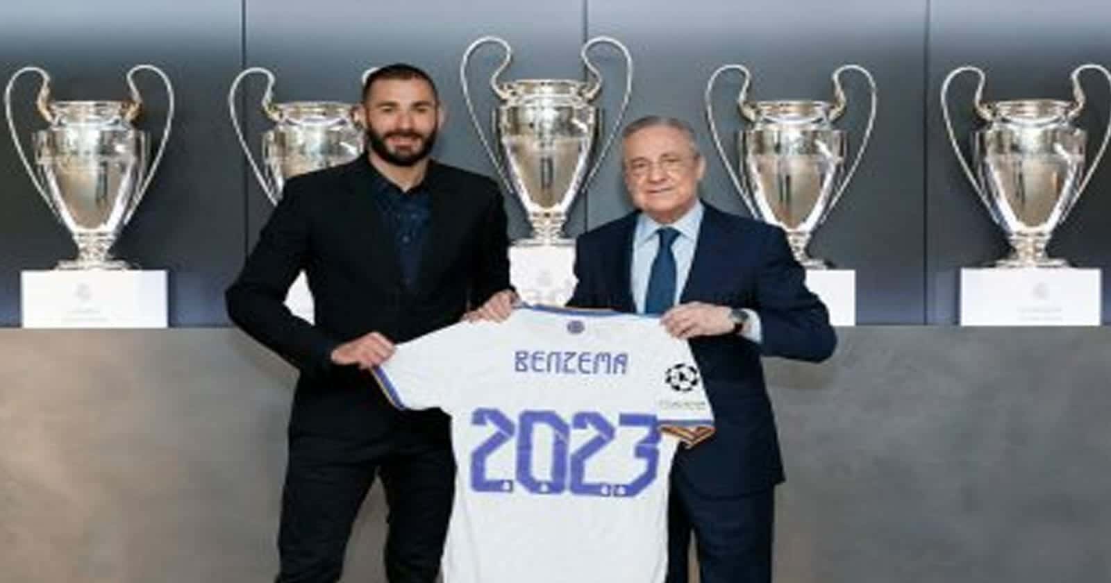 كريم بنزيما يجدد عقده مع ريال مدريد (صور) كريم بنزيما وريال مدريد watanserb.com