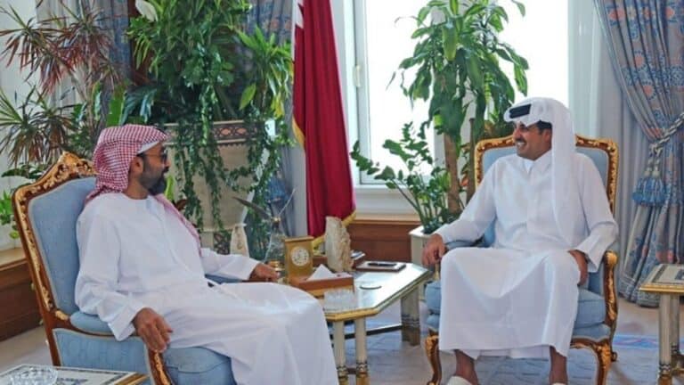 زيارة طحنون بن زايد الدوحة watanserb.com