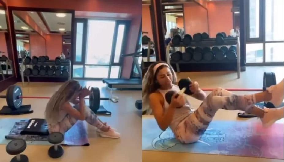 دينا الشربيني في الجيم