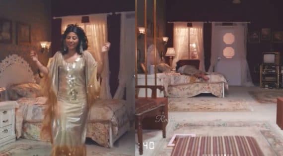 شجون الهاجري بمشهد رقص في مسلسل ملاك الرحمة