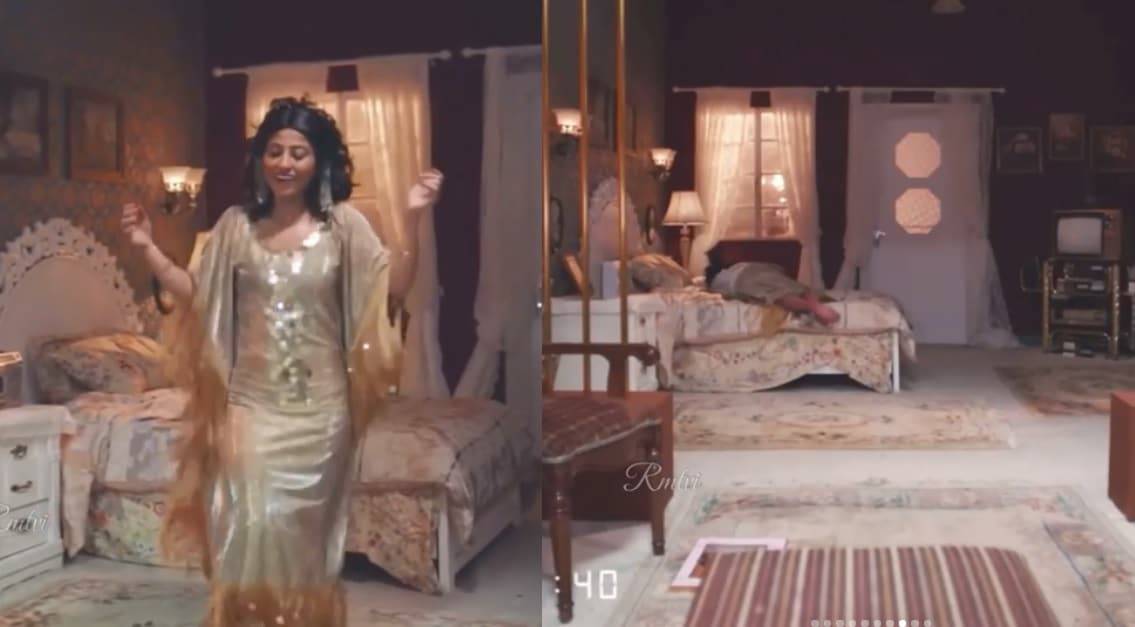 شجون الهاجري بمشهد رقص في مسلسل ملاك الرحمة