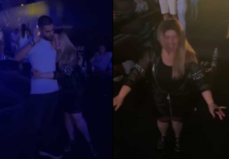 مها أحمد ترقص مع ابنها في حفل محمد رمضان بالساحل الشمالي watanserb.com