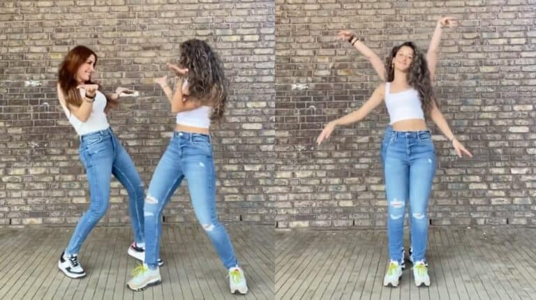 نسرين طافش ترقص مع ابنة اختها watanserb.com