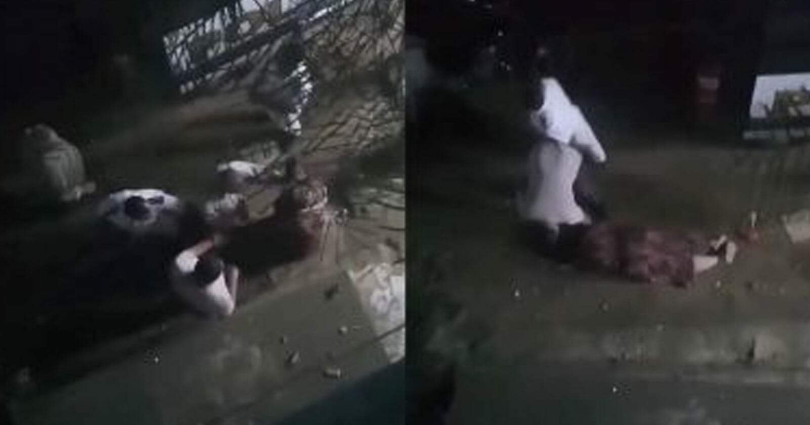 مشهد صادم .. اعتداء و سحل سيدة أمام الشرطة المصرية! اعتداء وسحل سيدة مصرية watanserb.com