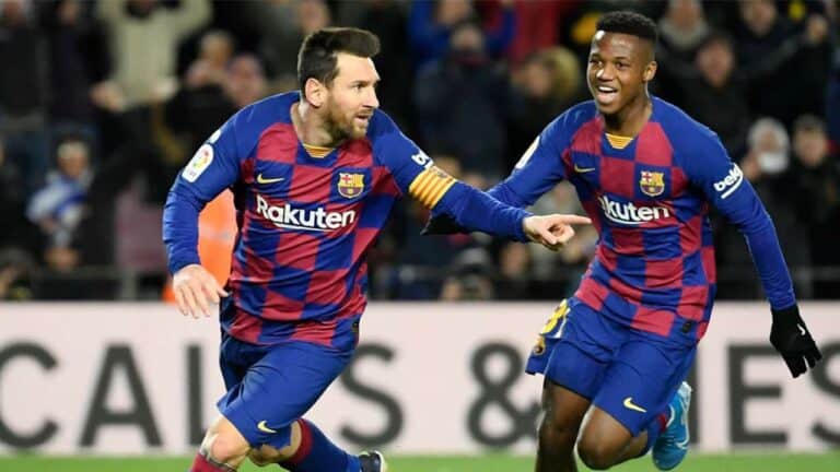 أنسو فاتي ومنح قميص ميسي watanserb.com