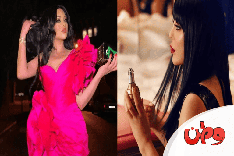 فستان هيفاء وهبي الزهري watanserb.com