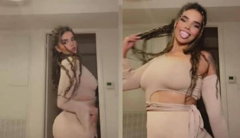 رهف القنون تُرفق إطلالتها الفاضحة بحركة إيحائية watanserb.com