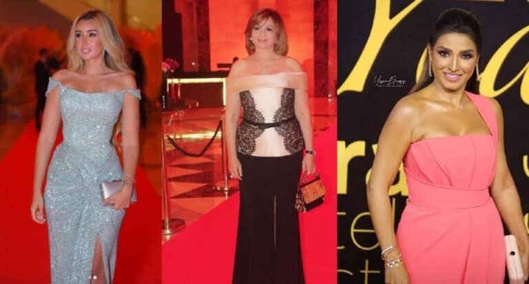 إطلالات جذابة وجريئة للفنانات في مهرجان الفضائيات العربية watanserb.com