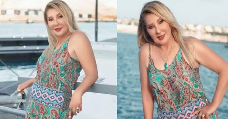 نادية الجندي تخضع لجلسة تصوير على شاطئ البحر watanserb.com