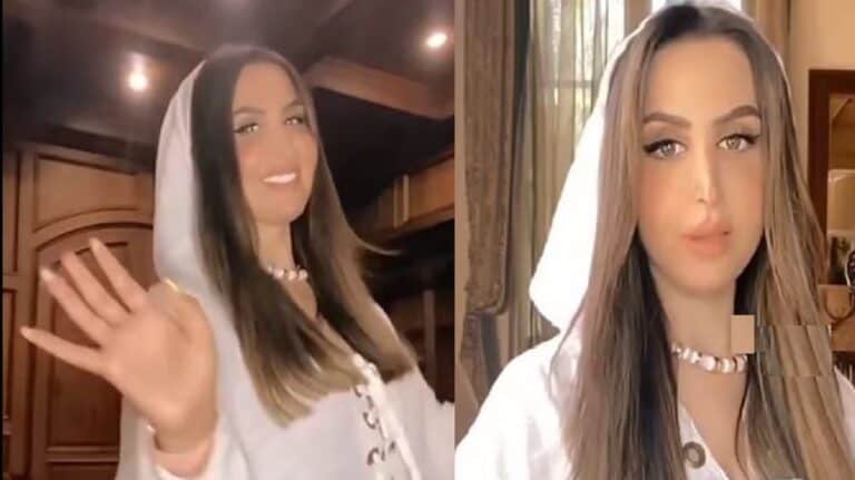 هند القحطاني ترقص بمناسبة عيد ميلاد ابن سلمان watanserb.com