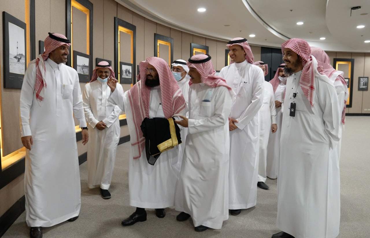 السديس في مكتبة الملك عبدالعزيز العامة