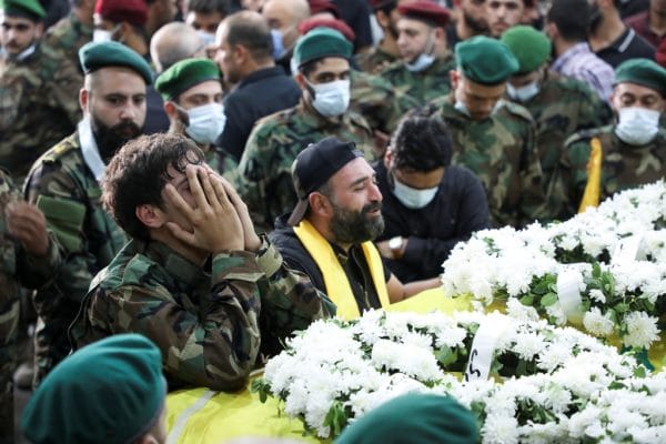 تشييع قتلى اشتباكات بيروت 