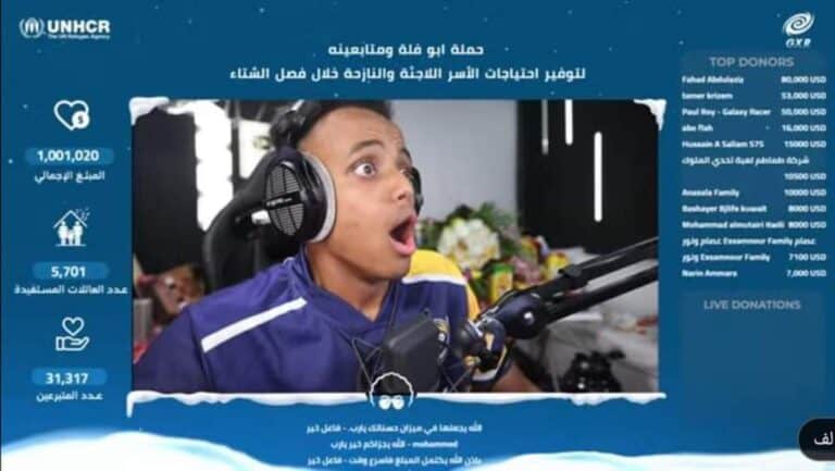 تمكن أبو فلة من جمع مليون دولاراً لدعم اللاجئين قبيل فصل الشتاء watanserb.com