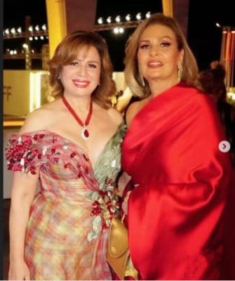 إلهام شاهين ويسرا بمهرجان الجونة