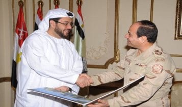 حسن إسميك وعبدالفتاح السيسي