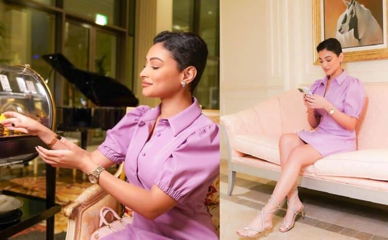 شوق الهادي ترتدي أقصر فساتينها في حفلة تنكرية بعيد الهالوين watanserb.com