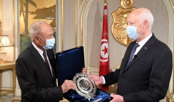 قيس سعيد وأحمد أبو الغيط