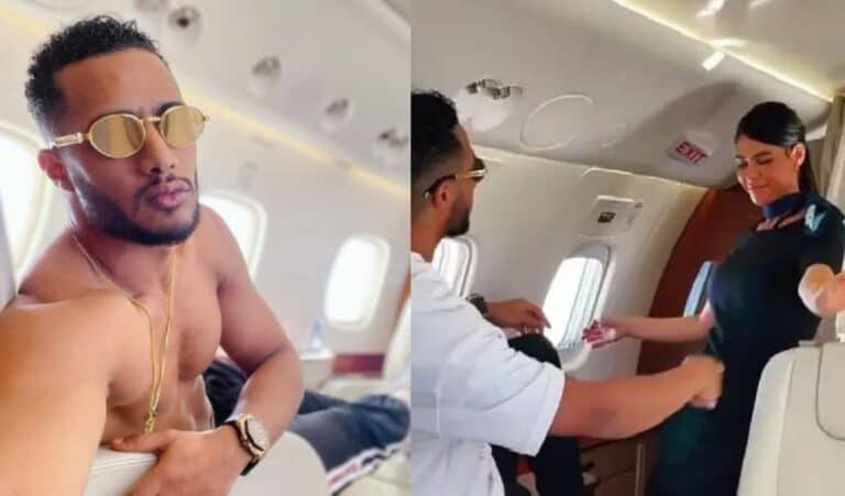 محمد رمضان يكشف جنسية المضيفات الراقصات معه! محمد رمضان يكشف جنسية المضيفات الراقصات معه watanserb.com