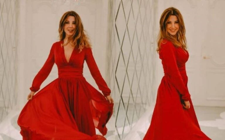 رصد نانسي عجرم على طبيعتها في دبي watanserb.com