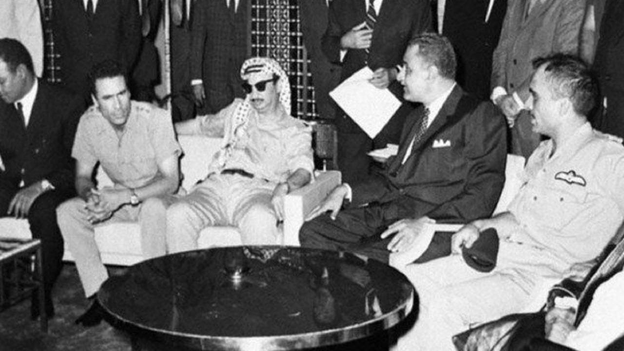 ياسر عرفات وجمال عبدالناصر