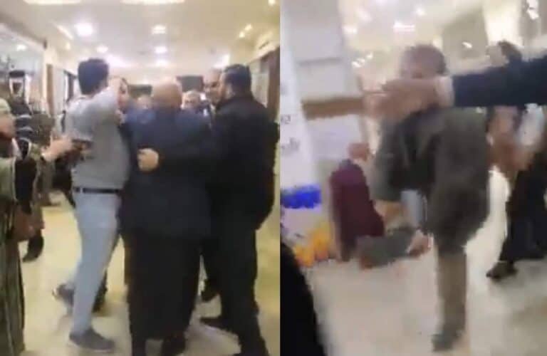 “يا عيب العيب عليكو” .. شاهد ما حدث لوالد أسير أردني في مجمع النقابات الأردنية! طرد والد الأسير أسيد أبو خضير في سجون الاحتلال من فعالية مهرجان الأسرى في مجمع النقابات الأردنية watanserb.com