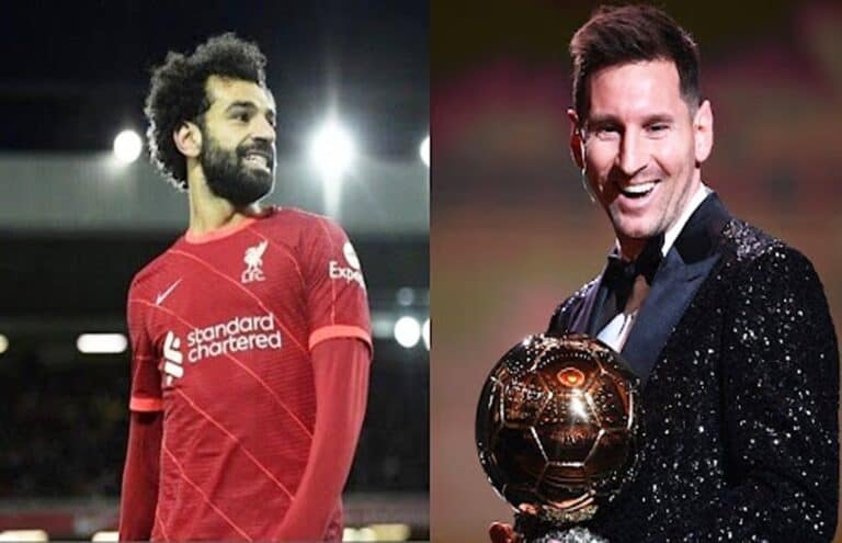 ميسي يوجه رسالة إلى محمد صلاح بعد التتويج بالكرة الذهبية 2021 watanserb.com