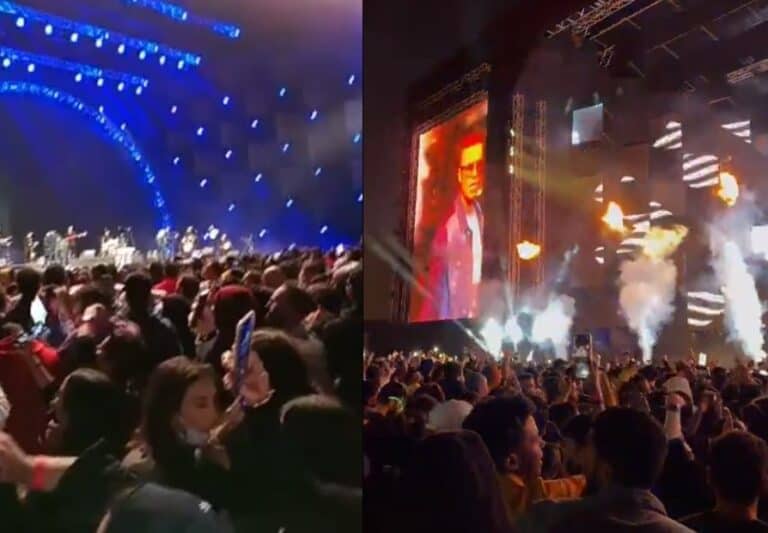 رقص مختلط في حفل حمو بيكا وحسن شاكوش وحسن شاكوش في موسم الرياض watanserb.com