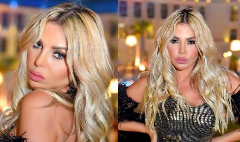 رزان مغربي ترقص بفستان أحمر جريئ watanserb.com