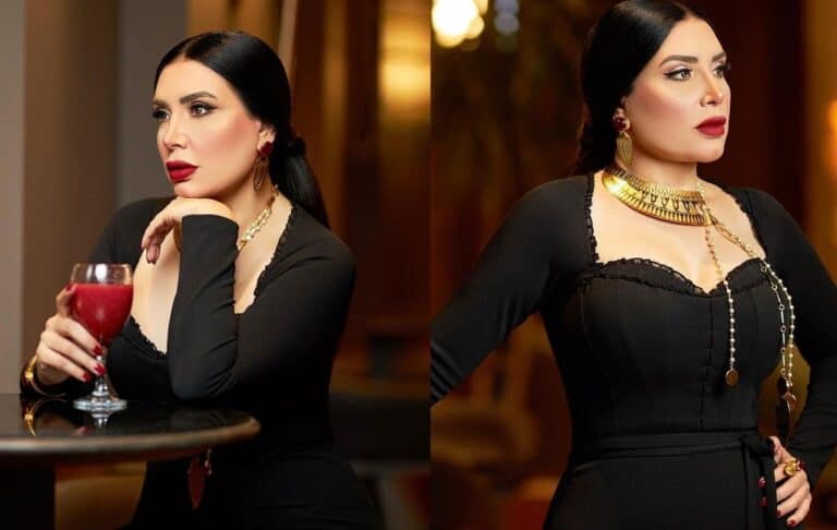 عبير صبري بإطلالة جريئة مستوحاة من الكوفية الفلسطينية عبير صبري في إطلالة مستوحاة من الكوفية الفلسطينية watanserb.com