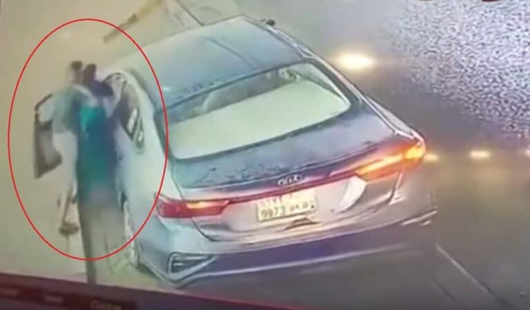 فيديو صادم .. اختطاف سيدة في الخبر بالسعودية! محاولة اختطاف سيدة في الخبر بالسعودية www.watanserb.com