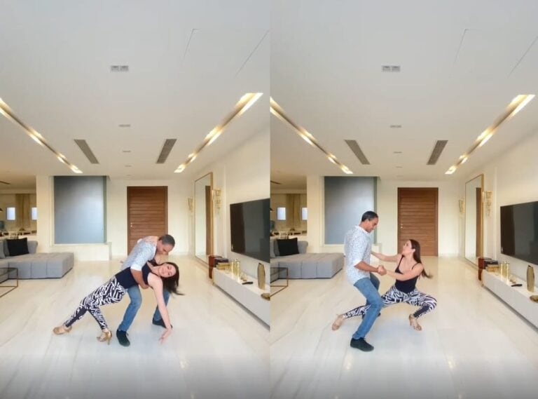 نسرين طافش في وصلة رقص مثيرة! (فيديو) نسرين طافش ترقص السالسا watanserb.com