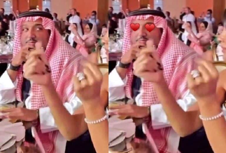 “انفضح المسكين”.. نظرات غريبة من رجل خليجي لنادين نجيم تثير سخرية النشطاء! “فيديو” نظرات غريبة من رجل خليجي لنادين نجيم watanserb.com