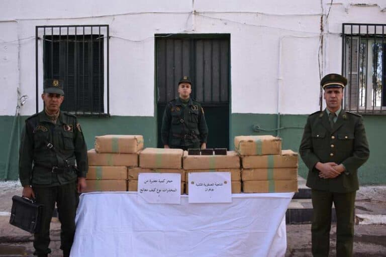 الجزائر تضبط شحنة مخدرات ضخمة قادمة من المغرب watanserb.com