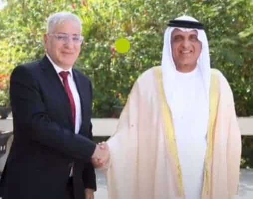 حاكم رأس الخيمة يستقبل السفير الإسرائيلي watanserb.com