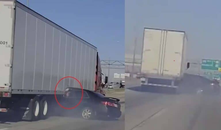 شاحنة تسحق سيارة watanserb.com